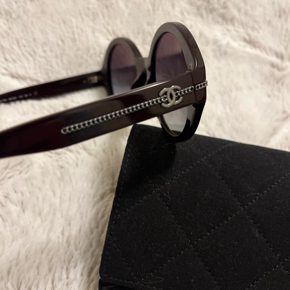 Chanel burgundy sunglasses - Picture 4 of 6